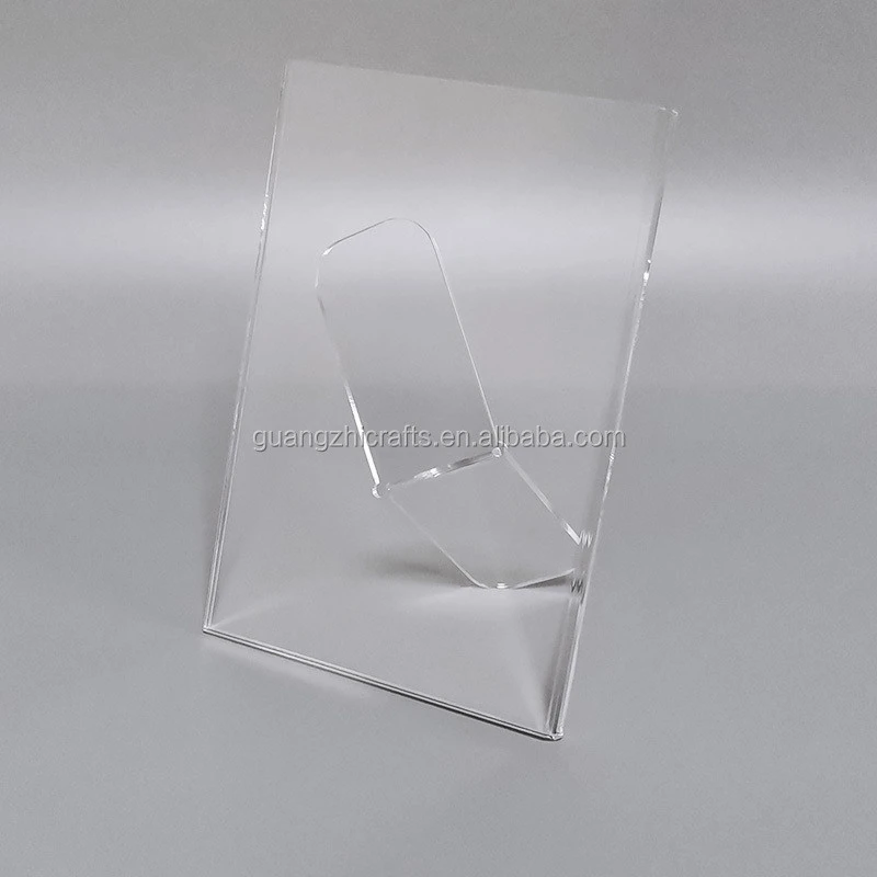 Clear Acrylic Flyer Document Paper Display Stand for Office Desktop