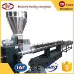 Co-rotating granulating extruder recycled pp plastic granule
