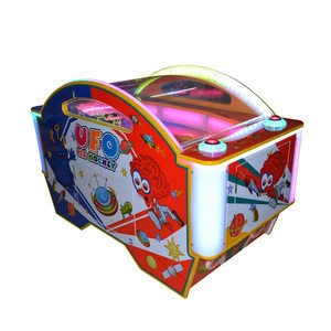 Coin pusher mini kids ufo air hockey table game machine tournament choice baby lottery redemption machine