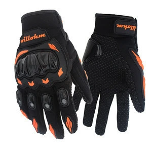 colorful sports mens gym dirtpaw riding racing orange motorcycle gloves