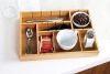 Combohome Bamboo Kitchen Drawer Organizer with Removable Dividers Silverware Organizer Utensils Tray Cabinet Organizer