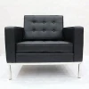 Commercial leather 1 seater Office reception sofa
