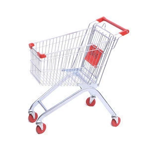 convenience store shopping cart hand push cart for shopping supermarket shopping trolley