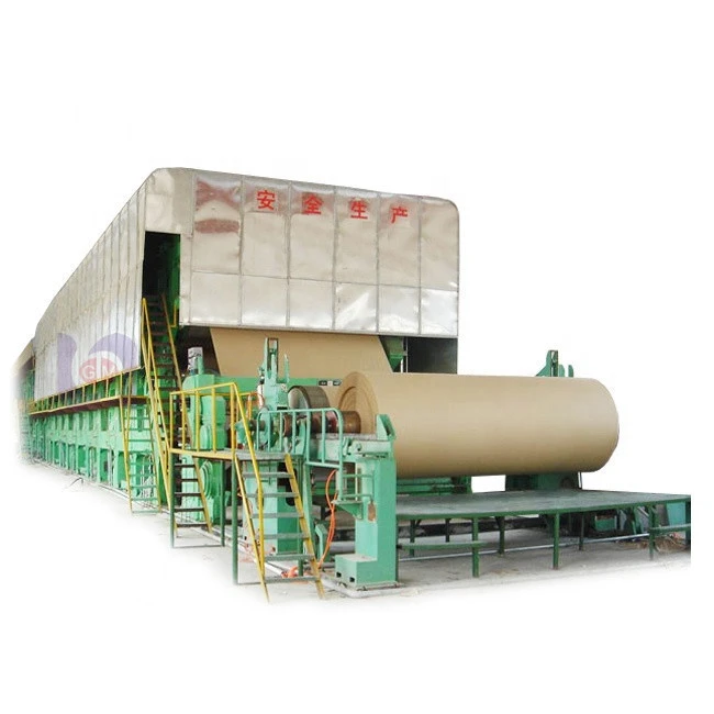 Corrugated cardboard production line, profitable projects 2400mm waste carton box pulping kraft corrugated paper making machine