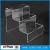 Import Counter Plastic 3 Stairs Step Toy Display Riser Hot Bending Clear 3 Tier Acrylic Display Stand from China