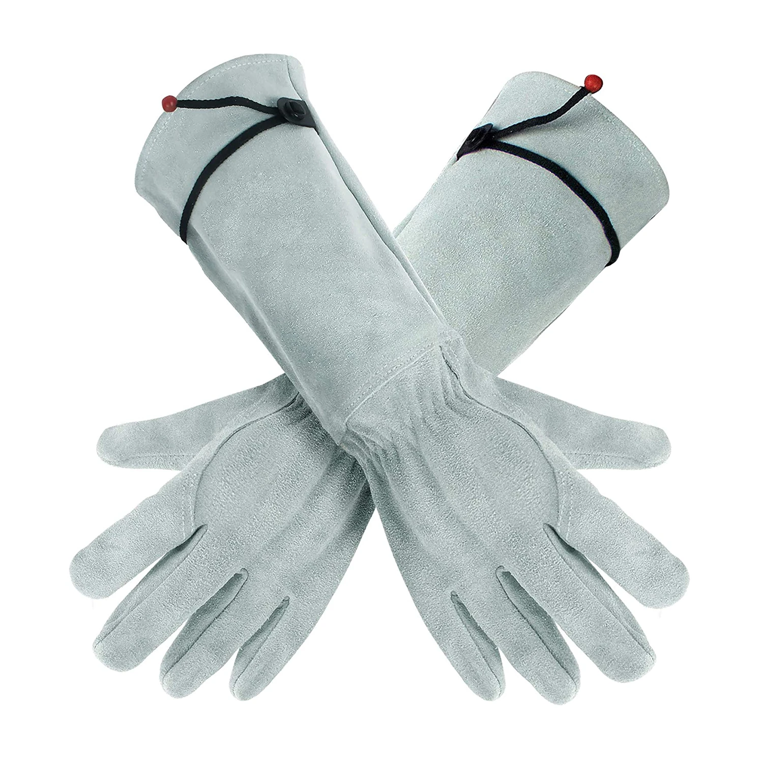Cow Split Leather Thick Gardener Safety Gloves oem Logo Rostaing Garden Glove for Amazon Aliexpress Ebay Retailer