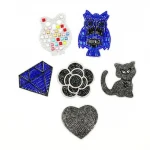 Crystal resin rhinestone Motif Hot Fix iron on Applique Rhinestones Patches for Dress heat transfer stone designs bling fashion