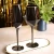 Import Crystal Wine Glassware Colored Champagne Flute Black Glass Goblet Black Drinking Glasses Goblet Wine from China