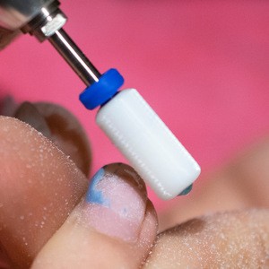 Custom acrylic nail free glue glue on nails with ceramic nail drill bit