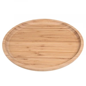 Custom Bamboo Fruit Tray Round Dinner Plates