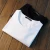 Import Custom Blank T-shirt White And Black V-neck T Shirt from China