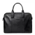 Import custom business men foam embossed logo black genuine leather brief case laptop bag from China