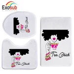 Custom cheap Christmas bathroom set for sublimation