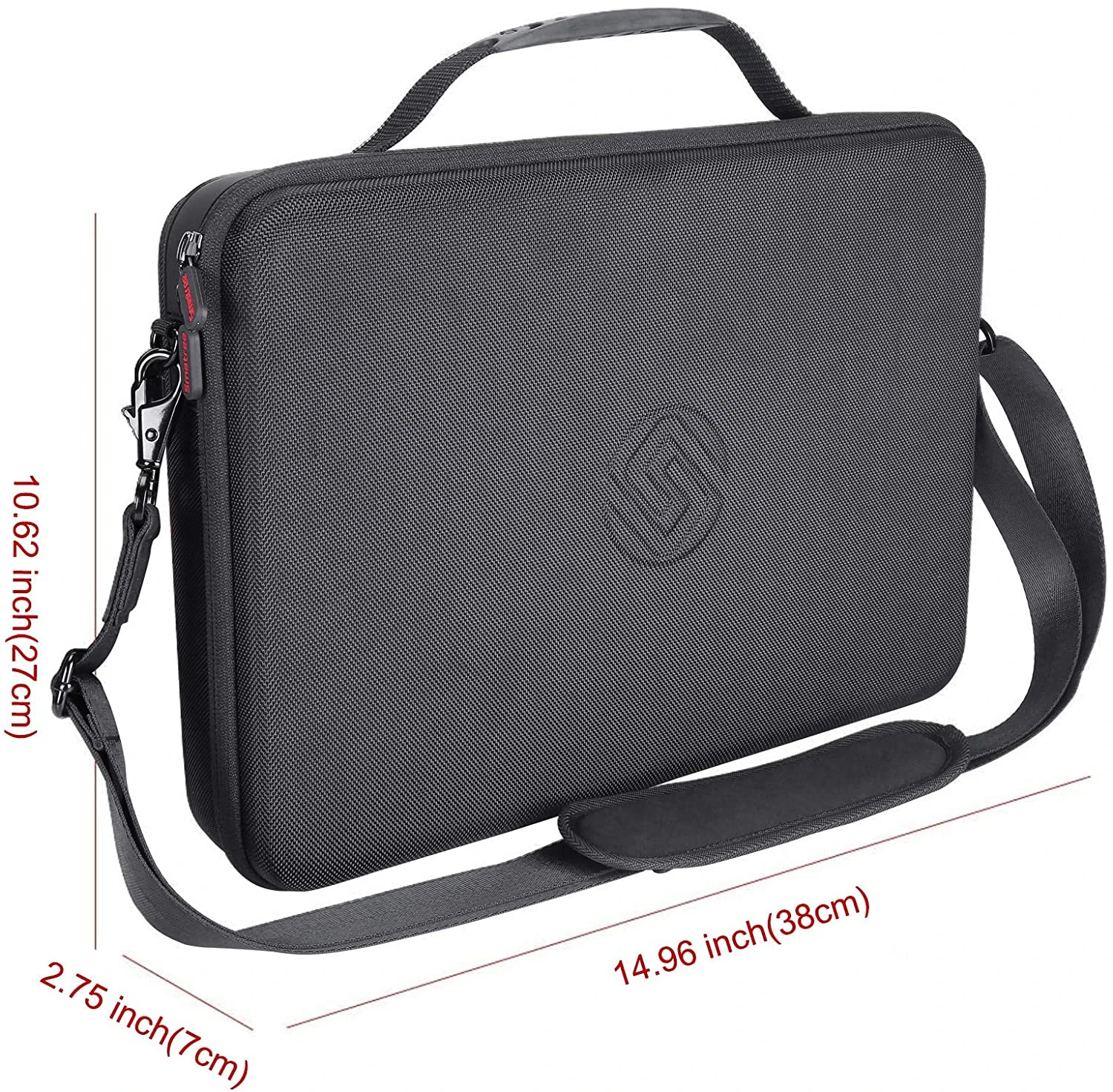 Custom classic style EVA case zipper closure shoulder bag for laptop