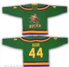 Custom Design Cut & Sewn Dark Green with Sand color Panels Ice Hockey Jersey/Shirt