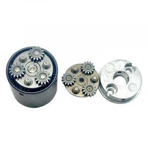 Custom High Precision Small Gearbox Ratio 3: 1-500: 1, Automatic Speed Reducer Servo Motor Planetary Metal Gears with Input Flange