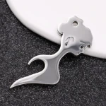 Custom logo shape bottle opener Laser Engraving Steel Bar Blank Metal Beer Plain Bottle Opener Keychain/keychain Bottle Opener