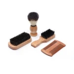 custom logo small pocket wholesale beard shaving brushes brosse barbe
