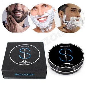 Custom Logo Soft Silky Men Shaving Soap Cream for All Skin Types