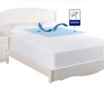 Custom Luxury Terry Cloth Mattress Cover 100% Waterproof of TPU Mattress Protector Sheet On Elastic against perspiration