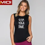 custom made  back hollow tops wholesale women sports tank top