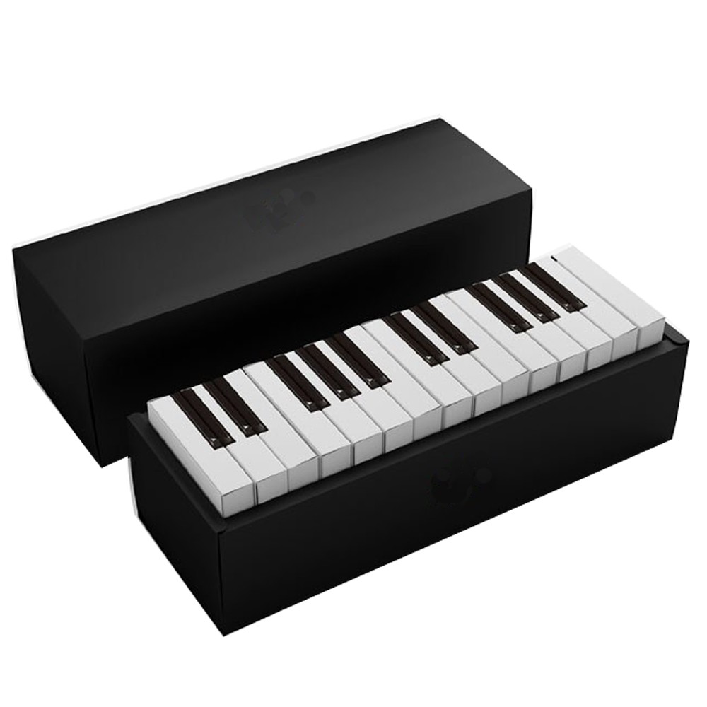 Custom piano style black and white design chocolate bar candy chocolate truffles packaging boxes