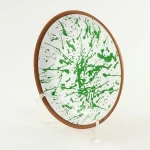 Custom printed ceramic plate for snack, terrcotta dip plate