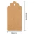 Import Custom printed logo kraft paper square label garment hang tags for clothing from China