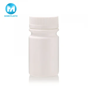 Custom Private Label 30ml Recycled Plastic PET Cylinder Dietary Supplements Bottle White Round Pill Capsule Bottle