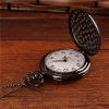 Custom Retro watch Antique full Stainless Steel Watch classical Pocket Watches men women with Chain for gift