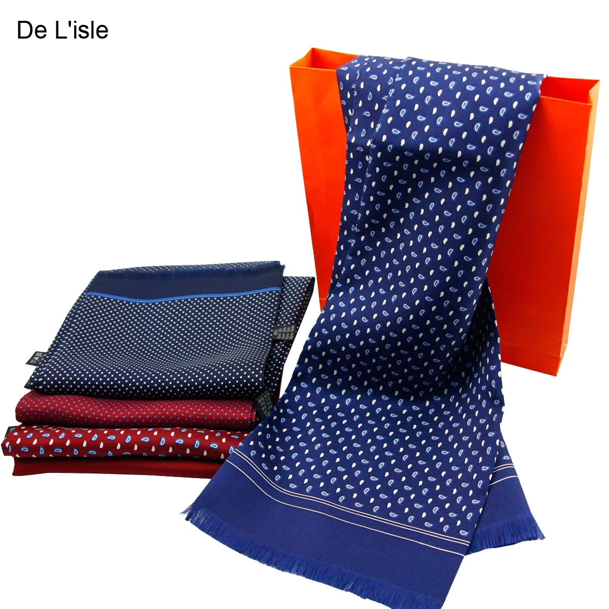 Custom Silk Screening Cravat Long Scarves