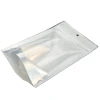 Custom Size Transparent Clear Front Silver Backed Aluminium Plastic Packaging Mylar Zip lock Bags