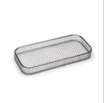 Customization Hot industry Silicone Handle Fine round Flow Fish Shrimp Safe Protect Monel stainless steel wire Mesh bike basket