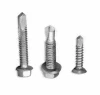 Customize Epoxy coated  hex head screw flat modified truss head stainless steel  screw premium quality drilling roofing screw