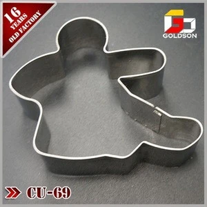 customize stainless steel gingerbread man cookie cutter