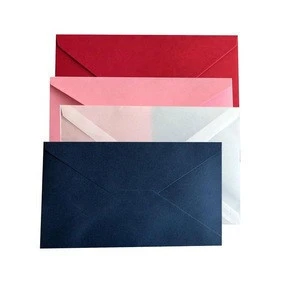 customized design multi-color options paper envelope for invitation card