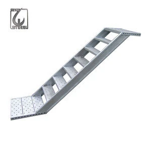 customized galvanized steel and aluminum light duty stair for scaffolding