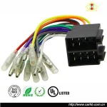 Customized orginal electrical motorcycle car alarm headlight wire harness with relay fuse