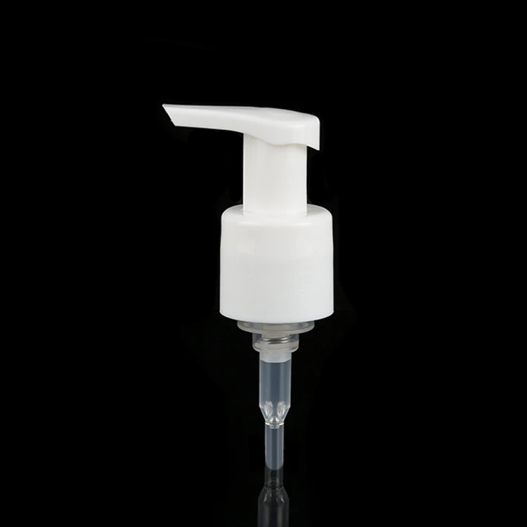 Customized plastic lotion pump screw finish lock down 24mm 28mm