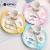 Import Cute Bamboo Dinner Plate For Kids Cartoon Dinnerware Set Eco-Friendly Cutlery Children School Bamboo Tableware Dinner Set from China