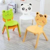 cute cartoon high quality plastic children back chair plastic stackable school chair