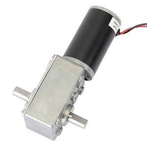 dc 12v double shaft electric dc worm gear box reduction motor