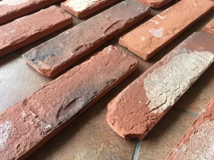 decoration old red wall bricks for cafe restaurant shop pizza oven garden