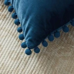 Decorative solid color velvet pillow cover custom cushion cover wholesale throw pillow cases