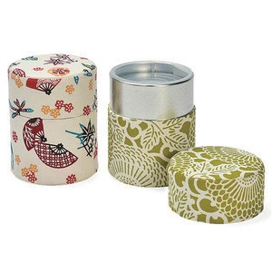 Decorative Tea Jar With Japanese Art Paper Design Wholesale