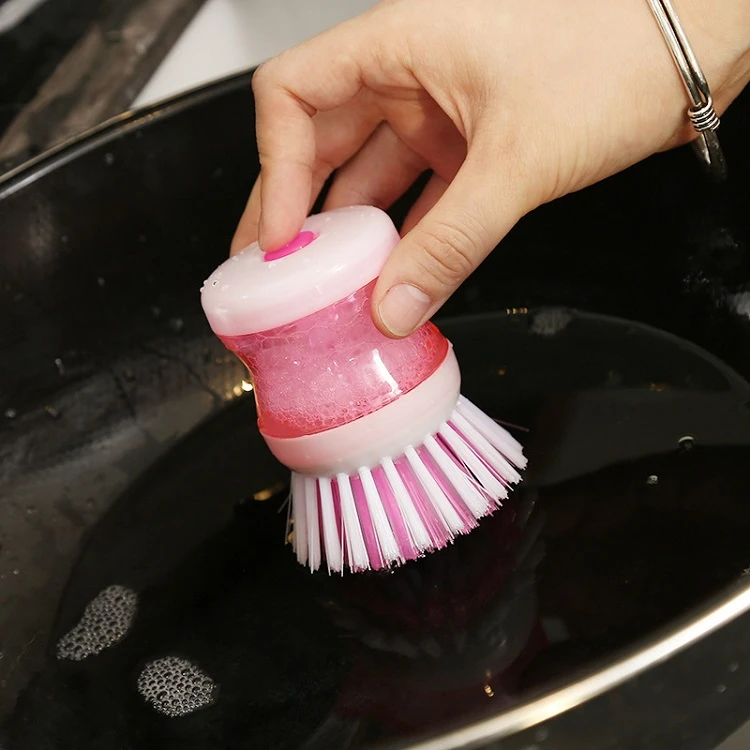 Deep Clean Liquid Soap Dispensing Kitchen Dish Brushes Kitchen Sink Scrubber Kitchen Soap Dispensing Dish Brush
