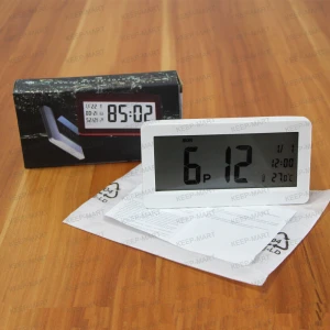 Desktop LCD display alarm clock