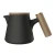 Import DHPO in stock tea pot set ceramic modern tea infuser stainless steel tea pot set with wooden handle from China