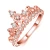 Import Diamond Ring Peridot Style Womens Big Ring Color Separation Diamond Gemstone Jewelry Anillos Rose Gold 925 Silver De Female 14K from China