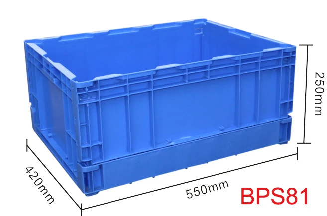 Different Size Solid Plastic Foldable collapsible Crate